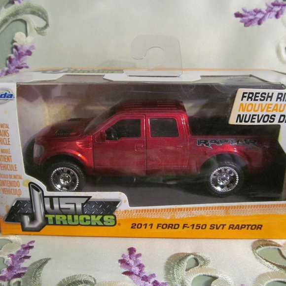 NIB Jada Just Trucks 2011 Ford F-150 SVT Raptor Red 24702 - Picture 2 of 11